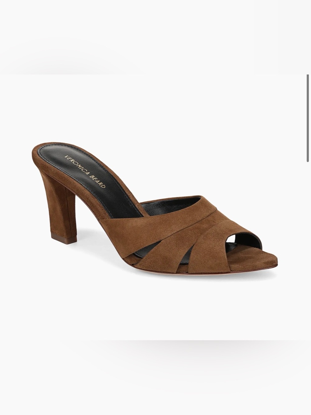 Veronica Beard Brown Suede Slide Heel